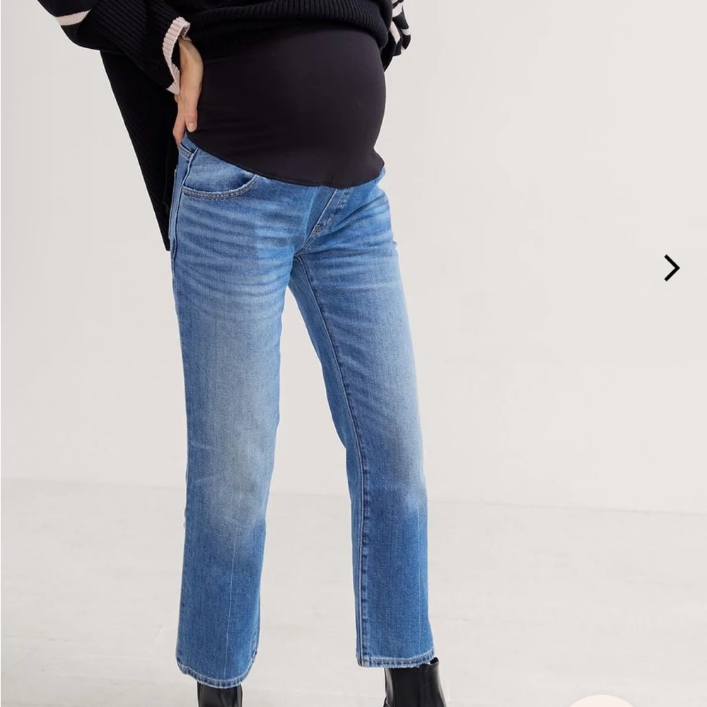 Hatch The Over The Bump Straight Maternity Jean
